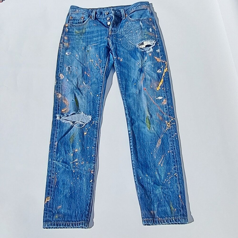 Upcycled Levi's 501 T 25x28